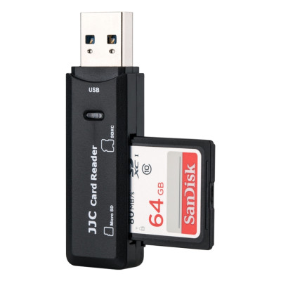 JJC čtečka paměťových karet USB 3.0 CR-SDMSD1