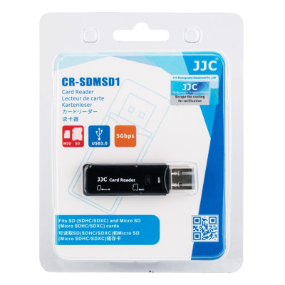 JJC čtečka paměťových karet USB 3.0 CR-SDMSD1